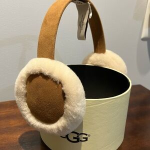 UGG Over-Ear Headphones in Tan and Cream